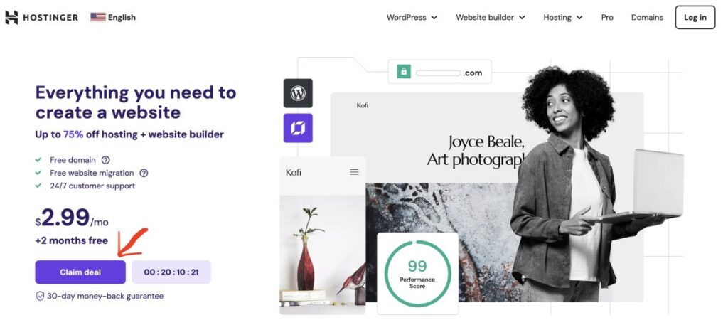 Claim Hostinger Deal 